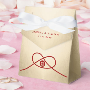 Red Knot Gewerkschaft Double Happiness Chinesische Geschenkschachtel