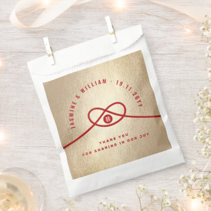 Red Knot Gewerkschaft Double Happiness Chinesische Geschenktütchen