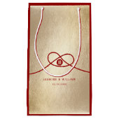 Red Knot Gewerkschaft Double Happiness Chinesische Kleine Geschenktüte (Vorderseite)