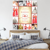 Red Knot Gewerkschaft Double Happiness Chinesische Leinwanddruck (Insitu (Schlafzimmer))