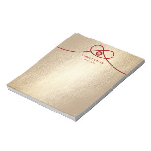 Red Knot Gewerkschaft Double Happiness Chinesische Notizblock