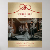 Red Knot Gewerkschaft Double Happiness Chinesische Poster (Vorne)