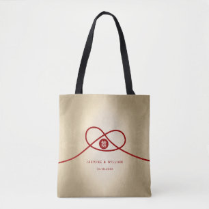Red Knot Gewerkschaft Double Happiness Chinesische Tasche