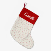 Red Knot Modern Kleiner Weihnachtsstrumpf (Vorderansicht (hängend))