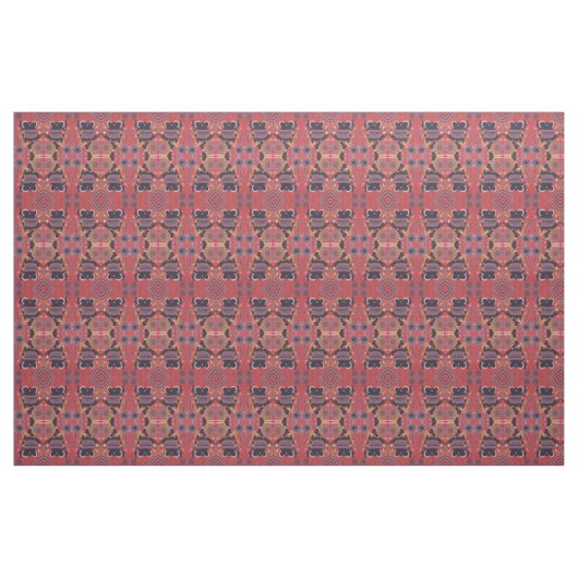 Red Koala Aboriginal Art Fabric Stoff (Yard (91,4 cm))