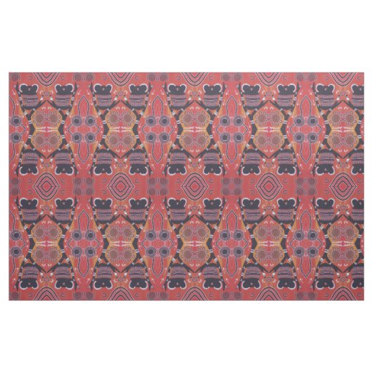 Red Koala Aboriginal Art Fabric Stoff (Fat Quarter (45,7 x 55,9 cm))