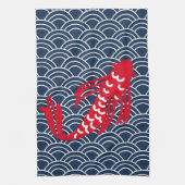 Red Koi Fish Geschirrtuch (Vertikal)