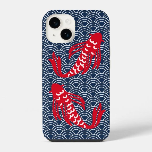 Red Koi Fish iPhone Hülle (Rückseite)