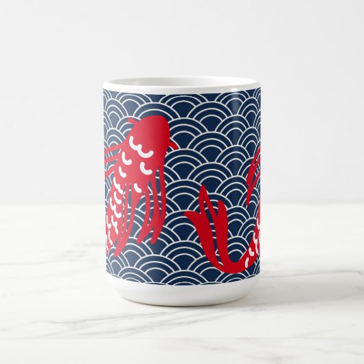 Red Koi Fish Kaffeetasse (Mittel)