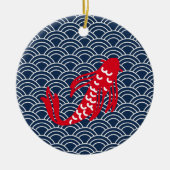 Red Koi Fish Keramik Ornament (Vorne)