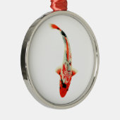 Red Koi Fish Ornament Aus Metall (Rechts)