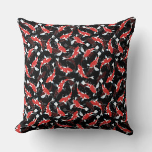 Red Koi Fish Pattern Kissen
