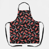 Red Koi Fish Pattern Schürze (Vorderseite)