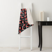 Red Koi Fish Pattern Sherpadecke (Beispiel)