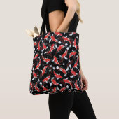 Red Koi Fish Pattern Tasche (Von Nahem)