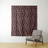 Red Koi Fish Pattern Wandteppich (Beispiel)