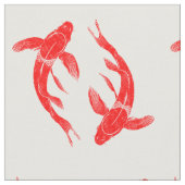 Red Koi Fish Stoff (Nahaufnahme)