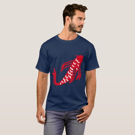 Red Koi Fish T-Shirt (Vorne ganz)