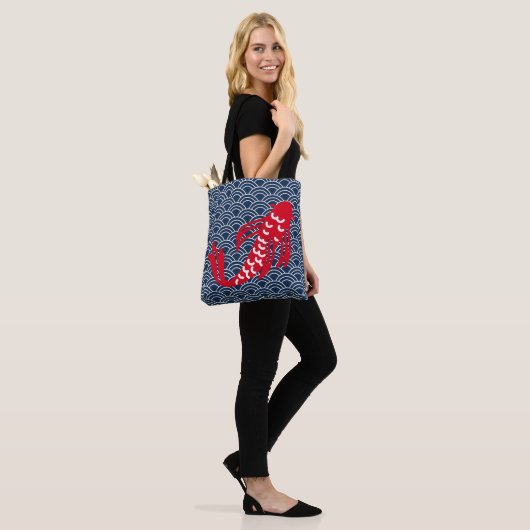 Red Koi Fish Tasche (Am Model)