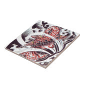 Red Koi Tattoo Design Fliese (Seite)
