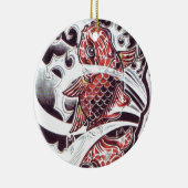 Red Koi Tattoo Design Keramik Ornament (Rechts)