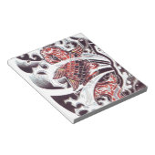 Red Koi Tattoo Design Notizblock (angewinkelt)