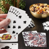 Red Koi Tattoo Design Spielkarten (In Situ)
