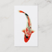 Red Koi Traditionelle Visitenkarte (Rückseite)