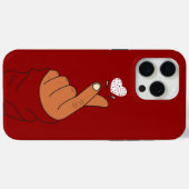 Red Korean Finger Liebe Heart Hand Schild Warme Ha Case-Mate iPhone Hülle (Rückseite (Horizontal))