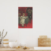Red Krampus Girl Dining Room Switch Poster (Küche)