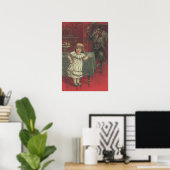 Red Krampus Girl Dining Room Switch Poster (Heimbüro)