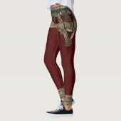 Red Kuchi Tribal Leggings (Links)