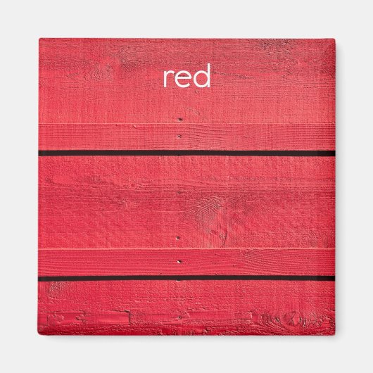 Red Kühlschrank Magnet (Vorne)
