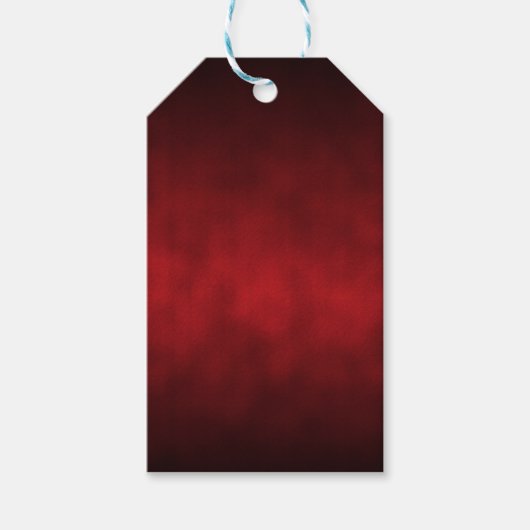 Red Künstlerisch Gothic Ombre Geschenkanhänger (Vorderseite)