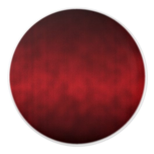 Red Künstlerisch Gothic Ombre Keramikknauf (Vorderseite)