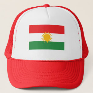 RED Kurdistan Flag Truckerkappe