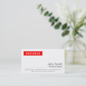 Red Label Petroleum Engineer Business Card Visitenkarte (Stehend Vorderseite)