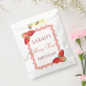 Red Lace Berry First Birthday  Geschenktütchen (Versiegelt)