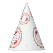 Red Lace Berry First Birthday  Partyhütchen (Links)