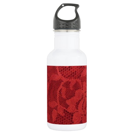 Red Lace Edelstahlflasche (Vorderseite)