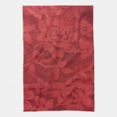Red Lace Geschirrtuch (Vertikal)