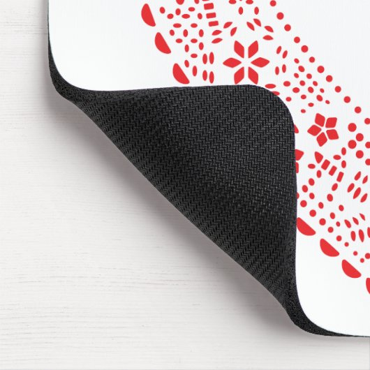 Red Lace Heart Mousepad (Ecke)