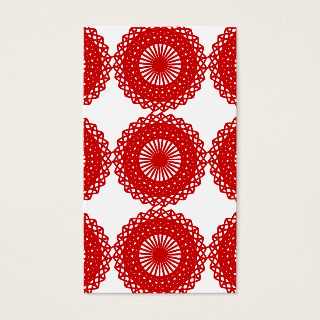 Red Lace Muster Design. (Vorderseite)