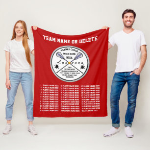Red Lacrosse Coach Geschenkideen, alle Namen des S Fleecedecke