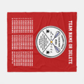 Red Lacrosse Coach Geschenkideen, alle Namen des S Fleecedecke (Vorderseite (Horizontal))