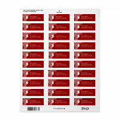 Red Lady Address Label (Vorne)