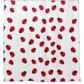 Red Lady Bug Duschvorhang (Vorderseite)