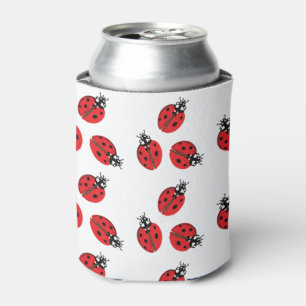Red Lady Bug Illustration Dosenkühler