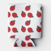 Red Lady Bug Illustration Dosenkühler (Vorderseite)