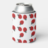 Red Lady Bug Illustration Dosenkühler (Kanne Rückseite)